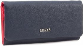 Місткий гаманець з якісної шкіри з клапаном KARYA (1159-44)