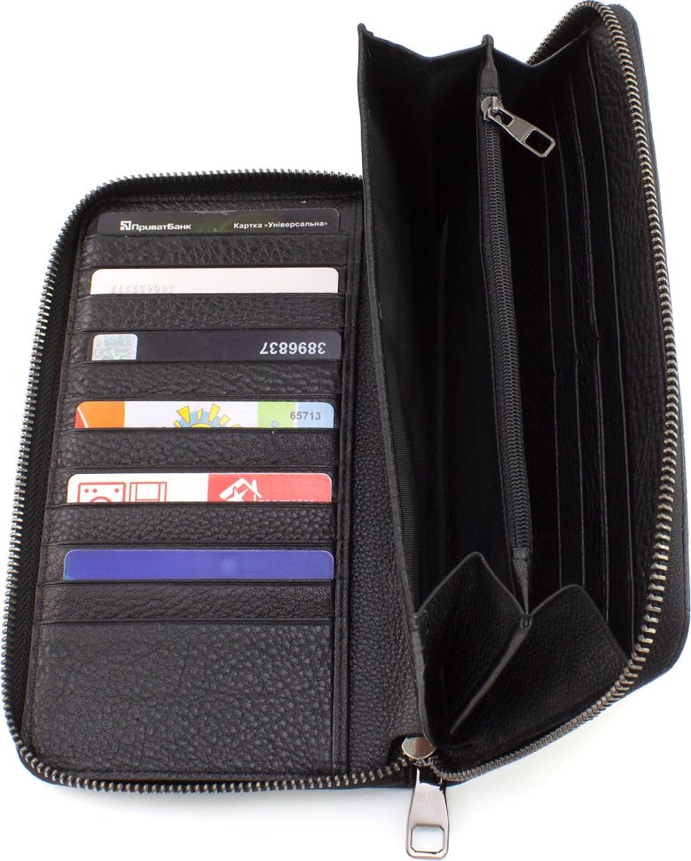 Мужской кошелек-клатч под много карт и купюр из высококачественной кожи с тиснением Marco Coverna (21068)