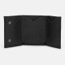 Маленький шкіряний гаманець потрійного додавання в чорному кольорі Ricco Grande 65002 - 4