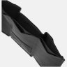 Маленький кожаный кошелек тройного сложения в черном цвете Ricco Grande 65002 - 5