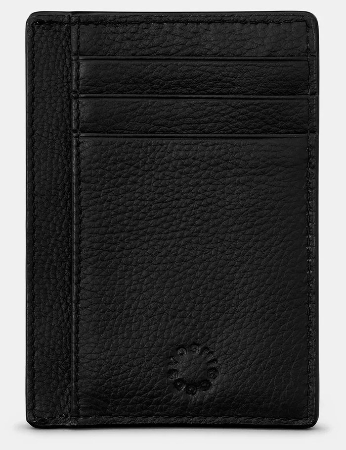 Кардхолдер из натуральной кожи с окошком для ID-документа Yoshi Y1212 черного цвета 95502 modnotak фото №1