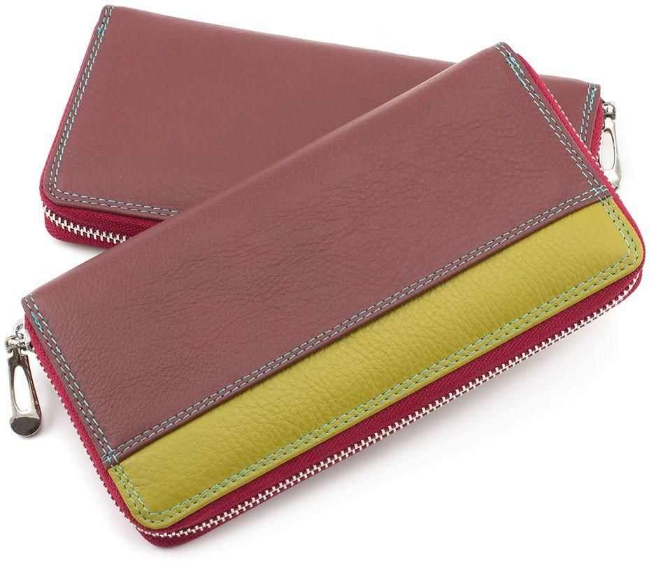 Жіночий кольоровий гаманець на блискавки ST Leather (16020)