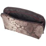 Женская косметичка из натуральной кожи под рептилию Desisan 106802 коричневого цвета modnotak фото - 2