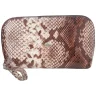 Женская косметичка из натуральной кожи под рептилию Desisan 106802 коричневого цвета modnotak фото - 1