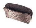 Женская косметичка из натуральной кожи под рептилию Desisan 106802 коричневого цвета modnotak фото №7