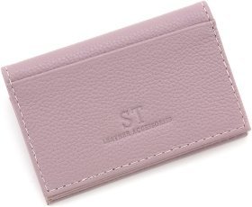 Темно-рожева жіноча обкладинка на документи маленького розміру з натуральної шкіри ST Leather 1767202