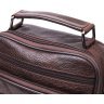 Практична чоловіча сумка-барсетка з натуральної шкіри коричневого кольору Vintage (2421272) - 4