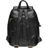 Женский кожаный рюкзак черного цвета под формат А4 - Keizer (57302) - 3