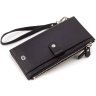Жіночий гаманець чорного кольору із натуральної шкіри на кнопках ST Leather 1767402 - 3