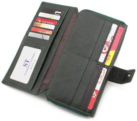 Женский кожаный кошелек с отделениями для карт и купюр ST Leather (16508)