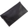 Женский кошелек-конверт из натуральной кожи черного цвета на магните Grande Pelle 67802 - 4