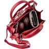 Красная сумка из натуральной кожи морского ската на молнии STINGRAY LEATHER (024-18221) - 4