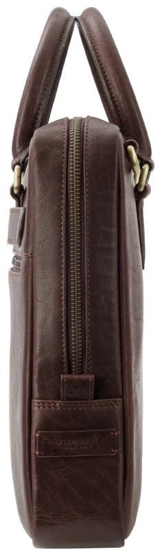 Повседневная деловая мужская сумка из гладкой кожи с отделением для ноутбука до 13" Visconti ML50 Carl коричневого цвета 108002 modnotak фото №3