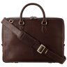 Повседневная деловая мужская сумка из гладкой кожи с отделением для ноутбука до 13" Visconti ML50 Carl коричневого цвета 108002 modnotak фото - 5