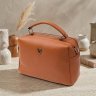 Каркасная деловая женская сумка на каждый день из фактурной кожи Vintage 98202 рыжего цвета modnotak фото - 11