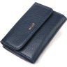 Середній жіночий гаманець синього кольору із натуральної шкіри флотар CANPELLINI (2421593) - 1