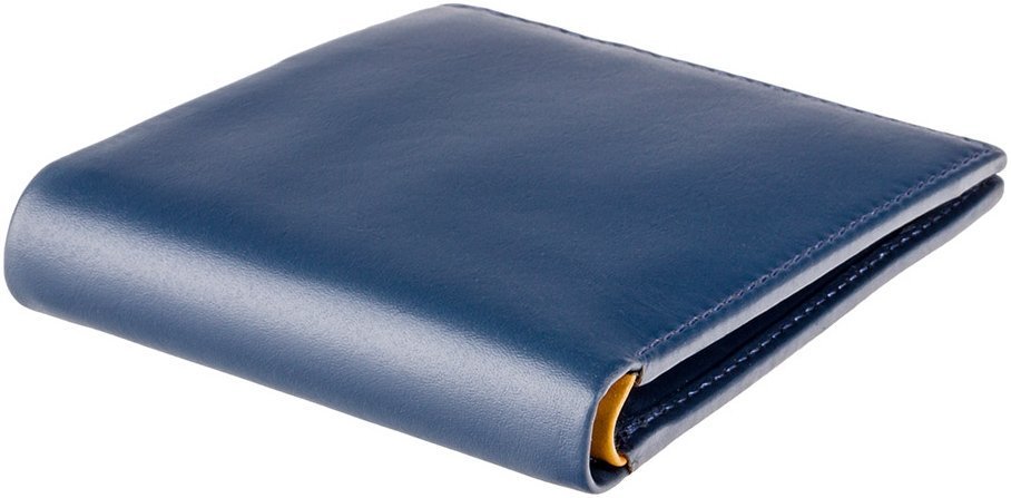 Синій чоловічий гаманець із високоякісної шкіри без застібки Visconti Pablo 68902