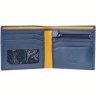 Синій чоловічий гаманець із високоякісної шкіри без застібки Visconti Pablo 68902 - 4