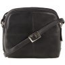 Маленькая женская наплечная сумка из натуральной кожи черного цвета Visconti Holly 69002 - 9