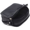 Маленька жіноча наплечна сумка з натуральної шкіри чорного кольору Visconti Holly 69002 - 8