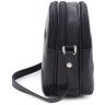 Маленька жіноча наплечна сумка з натуральної шкіри чорного кольору Visconti Holly 69002 - 2