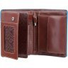Чоловіче портмоне з високоякісної шкіри коричневого кольору з блоком для карт та документів Visconti Ralph 69102 - 4