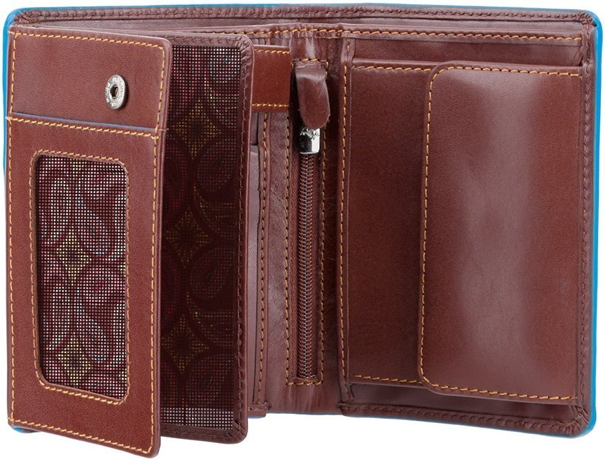 Мужское портмоне из высококачественной кожи коричневого цвета с блоком для карт и документов Visconti Ralph 69102