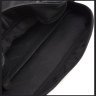 Горизонтальная женская сумка-кроссбоди из гладкой кожи черного цвета на молнии Visconti Robbie 69302 - 9