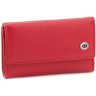 Червона жіноча ключниця вертикального типу з натуральної шкіри ST Leather (14025) - 4