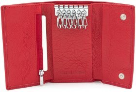 Красная женская ключница вертикального типа из натуральной кожи ST Leather (14025) - 2