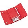 Червона жіноча ключниця вертикального типу з натуральної шкіри ST Leather (14025) - 5