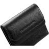 Чорний жіночий гаманець із фактурної шкіри з монетницею на кнопці Smith&Canova Haxey 69702 - 6
