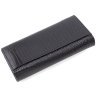 Довгий жіночий гаманець із натуральної лакової шкіри чорного кольору ST Leather 70803 - 4