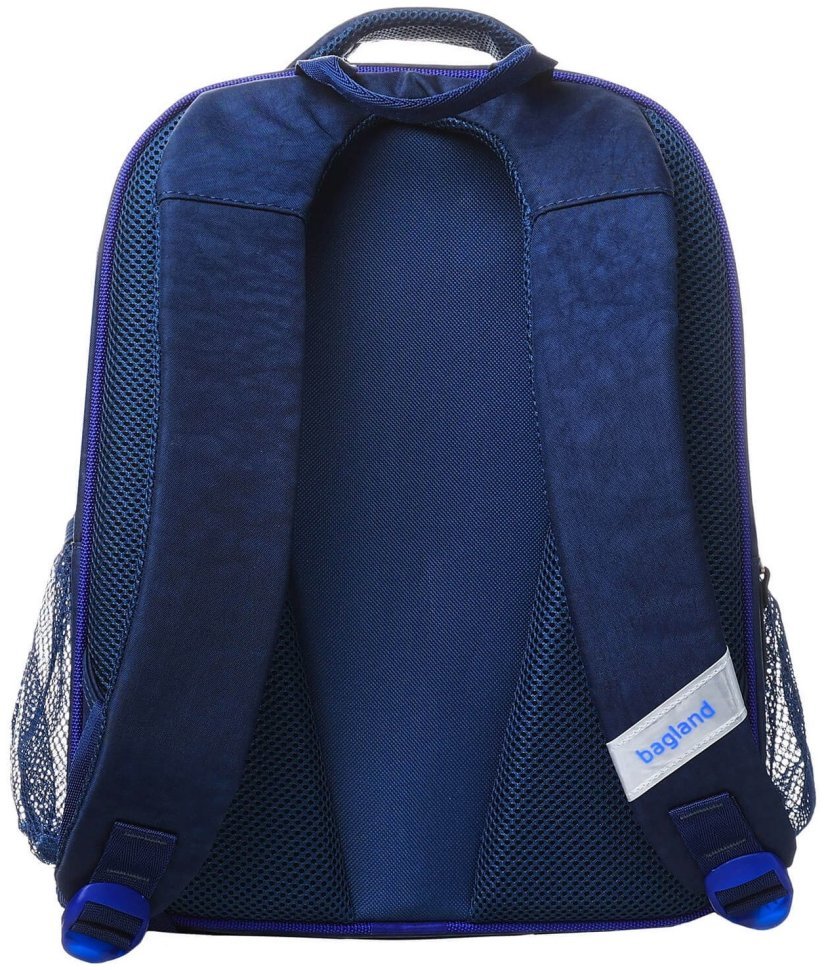 Школьный рюкзак для мальчика синего цвета принт космонавта, ортопедический Bagland 111203, 1-4 класс modnotak фото №2
