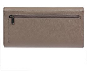 Бежевий жіночий шкіряний гаманець великого розміру з клапаном Desisan 81403