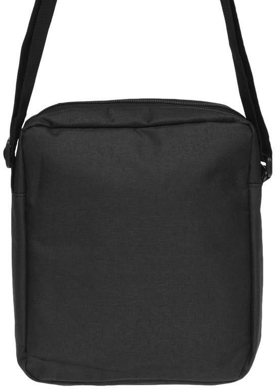 Чоловіча сумка-планшет на плече з текстилю чорного кольору Remoid (15720)