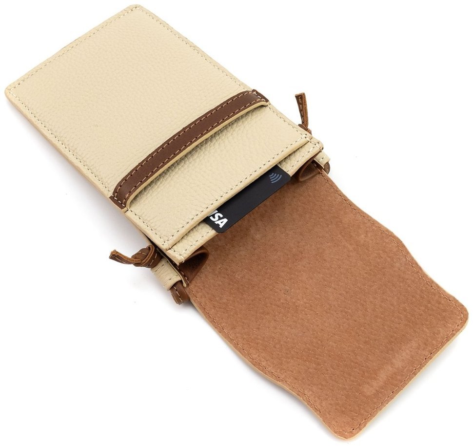 Жіноча шкіряна міні сумочка для телефону Grande Pelle 102303 (Італійська шкіра) фото №8 Жіноча шкіряна міні сумочка для телефону Grande Pelle 102303 (Італійська шкіра) modnotak фото №8