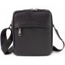 Невелика чоловіча шкіряна сумка-планшет через плече у чорному кольорі HT Leather (19956) - 4