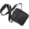 Невелика чоловіча шкіряна сумка-планшет через плече у чорному кольорі HT Leather (19956) - 5