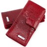 Місткий гаманець з лакової шкіри червоного кольору KARYA (1156-019) - 1