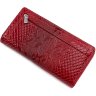 Місткий гаманець з лакової шкіри червоного кольору KARYA (1156-019) - 3