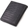 Черное мужское портмоне из натуральной кожи с тиснением CANPELLINI (2421739) - 2