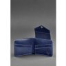 Темно-синее портмоне двойного сложения из винтажной кожи BlankNote (12517) - 4