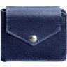 Темно-синее портмоне двойного сложения из винтажной кожи BlankNote (12517) - 1