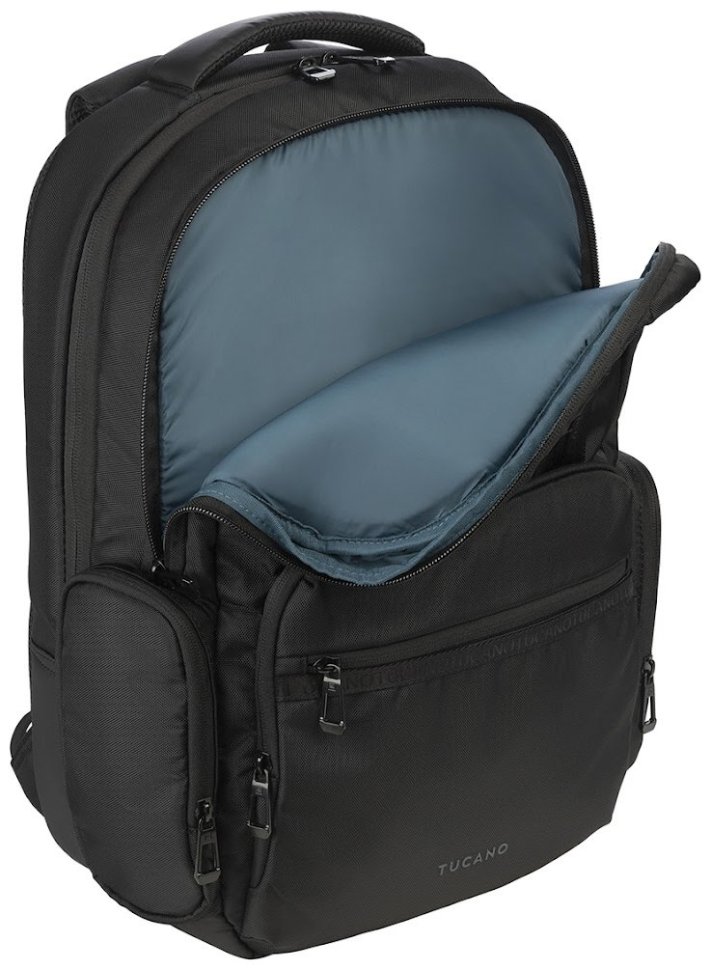 Вместительный рюкзак на повседнев из нейлона черного цвета с отделением для ноутбука до 17" Tucano Sole Gravity AGS 103503 modnotak фото №8