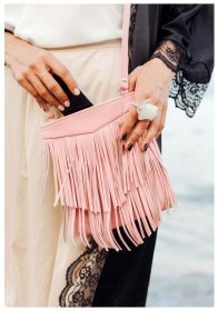 Жіноча сумка кроссбоді рожевого кольору BlankNote Fleco (12662)