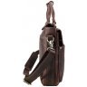 Вінтажна чоловіча сумка-портфель для ноутбука 17 дюймів зі шкіри коричневого кольору Tiding Bag (15842) - 5