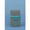 Фетровый женский блокнот (Софт-бук) с кожаными бирюзовыми вставками BlankNote (13703) - 4