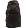 Чоловіча міні сумка-рюкзак через плече коричневого кольору з натуральної шкіри Tiding Bag (15917) - 2
