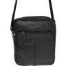 Практичная мужская кожаная сумка через плечо в черном цвете Borsa Leather (21904) - 2